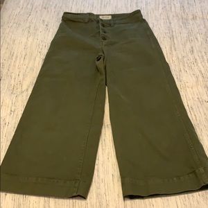 Madewell Emmett Wide Leg Crop Pant Size 28